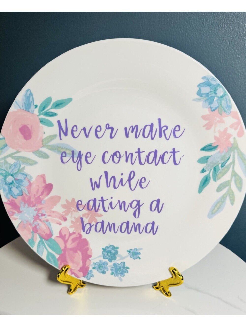 Handmade Gift Funny Humor Unique Present Novelty Antique Plate Collectable